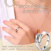 Embrace Hug Couple Ring (1Pair) - Image 5