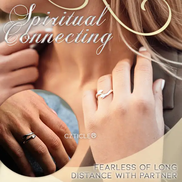 Embrace Hug Couple Ring (1Pair) - Image 8