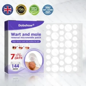 Wart and mole removal microneedle patch