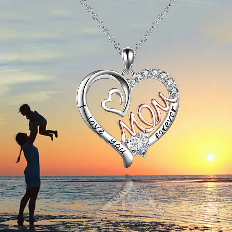 Double heart necklace