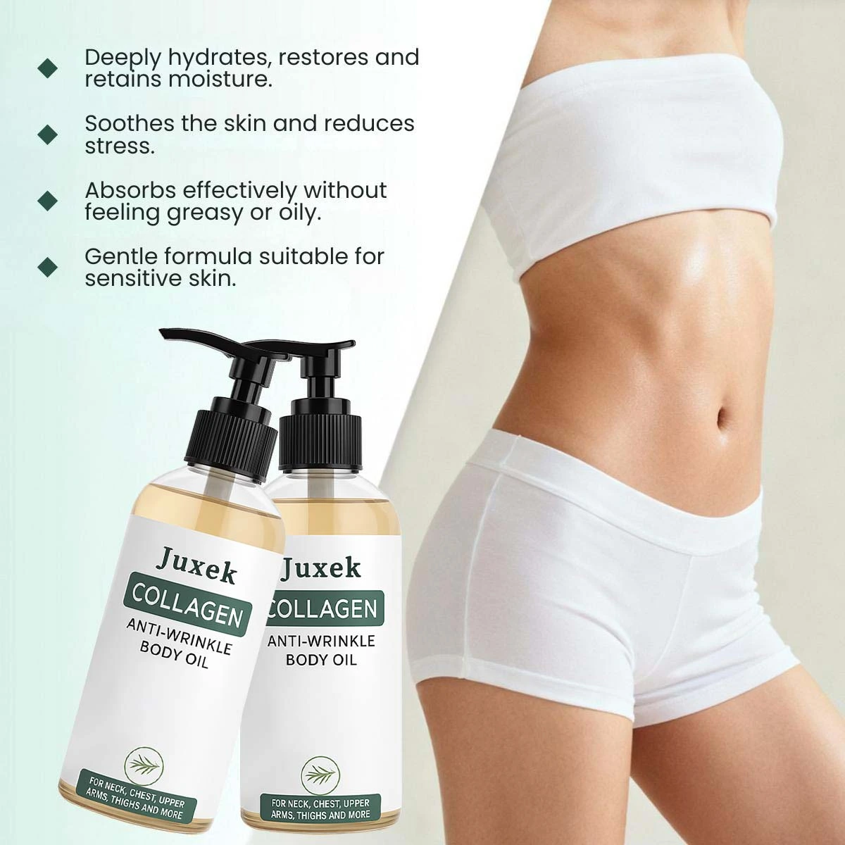JUXEK Collagen Oil - Tightens and lifts sagging skin by 98% within 24 hours - Image 4
