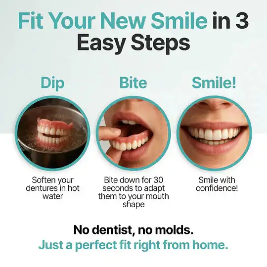 ⏰ Custom-Fit Dentures ENDS TODAY 70% OFF | Smile with Confidence - Image 15