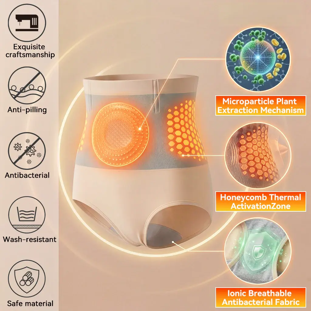 𝐌𝐨𝐫𝐢𝐧𝐠𝐚 & 𝐁𝐞𝐫𝐛𝐞𝐫𝐢𝐧𝐞 4‑In‑1 Micro‑Particle Sculpting & Fat‑Burn Shorts - Image 11