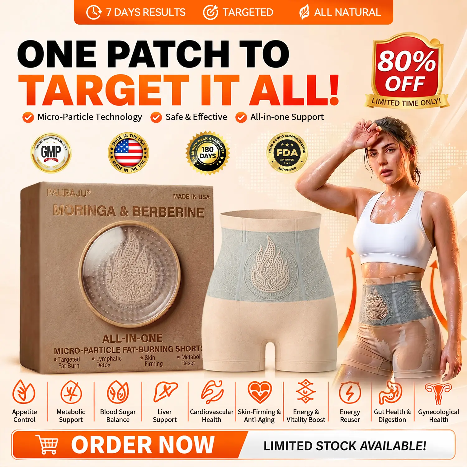 30-Min All-in-One Micro-Particle Fat-Burning Shorts