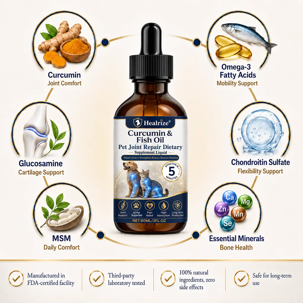 Pet Joint Care Drops Advanced Hip &Joint Support for Dogs & Cats - Image 6