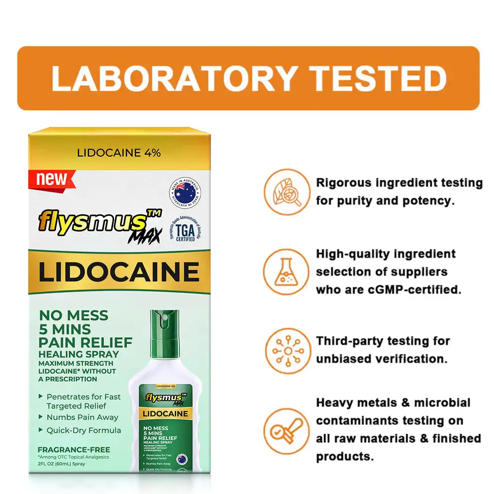 Lidocaine 5Mins Pain Relief Healing Spray - Image 10