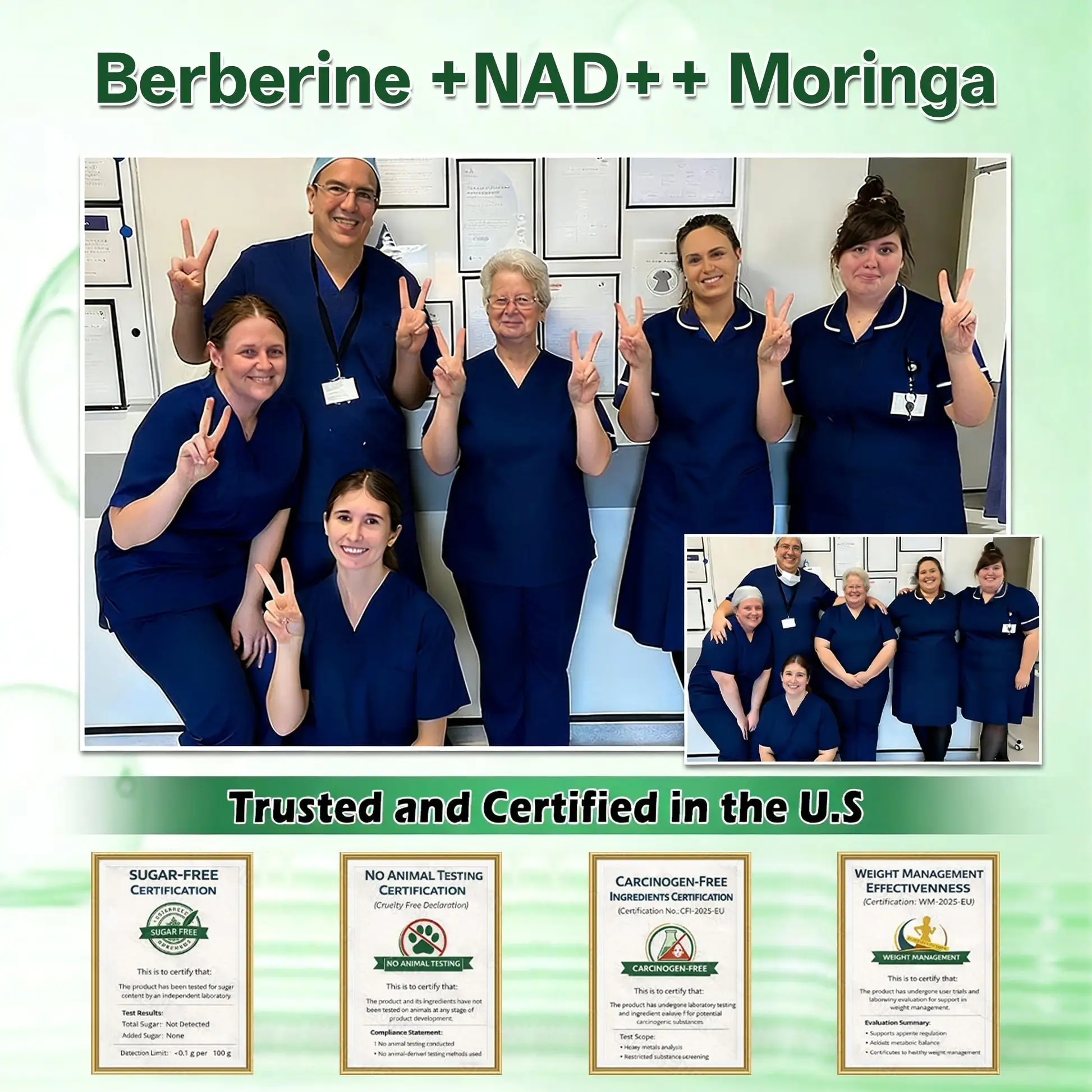 Moringa · Berberine × NAD+ 10-in-1 Advanced Nano Microneedle Patch - Image 11