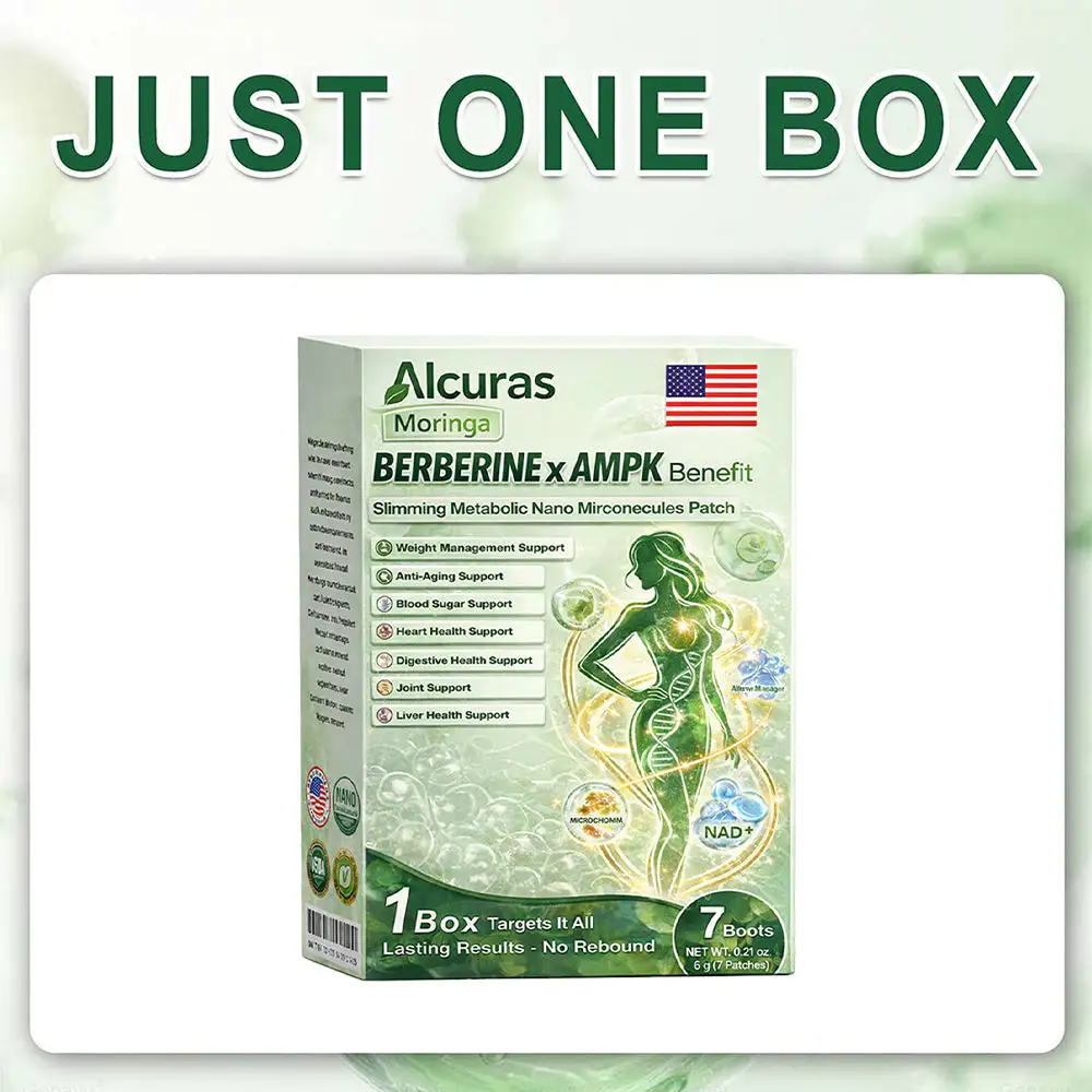 Moringa × Berberine × AMPK 8-Benefit Slimming & Metabolic Nano Microneedle Patch - Image 8