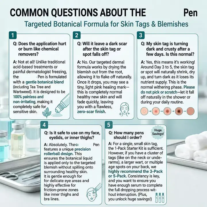 7-Day Skin Tag & Spot Eraser Painless & Scar-Free Advanced Imperfection Removal Rollerball Pen - Image 9