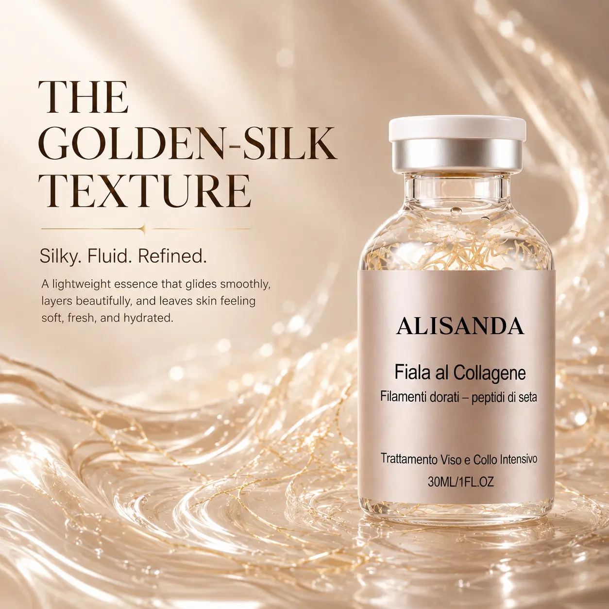 ALISANDA Collagen + Silk Peptide Face & Neck Serum - Image 2