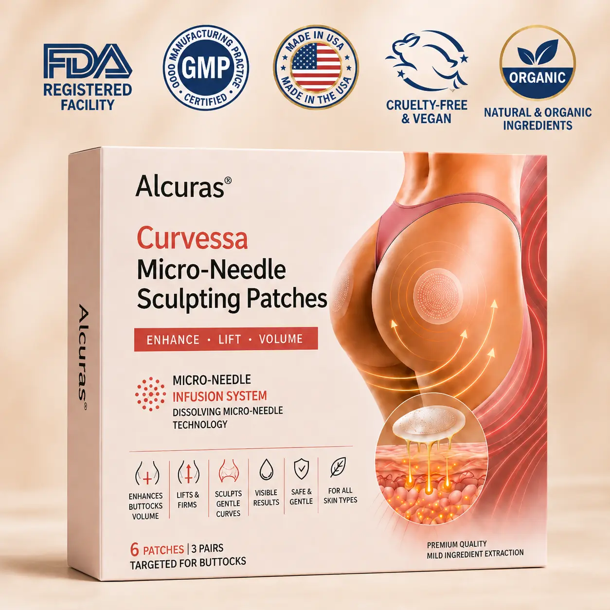 Curvessa Micro-Needle Sculpting Patches