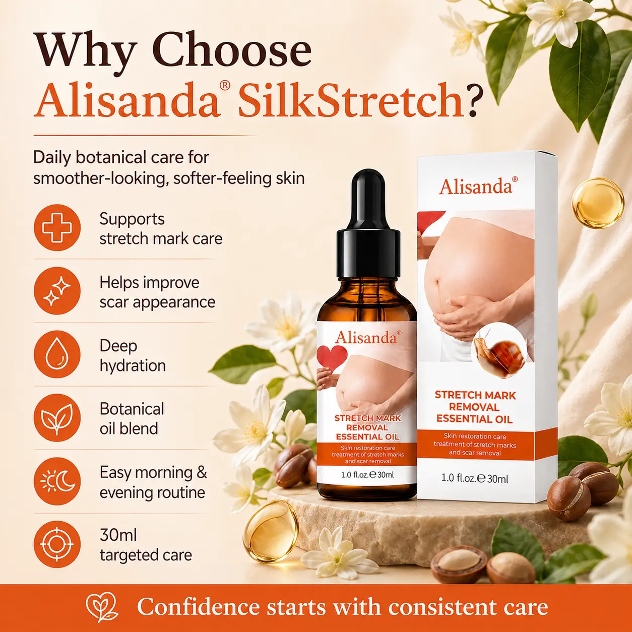 SilkStretch Natural Stretch Mark & Scar Oil - Image 10