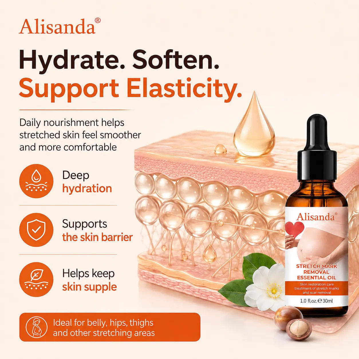 SilkStretch Natural Stretch Mark & Scar Oil - Image 5