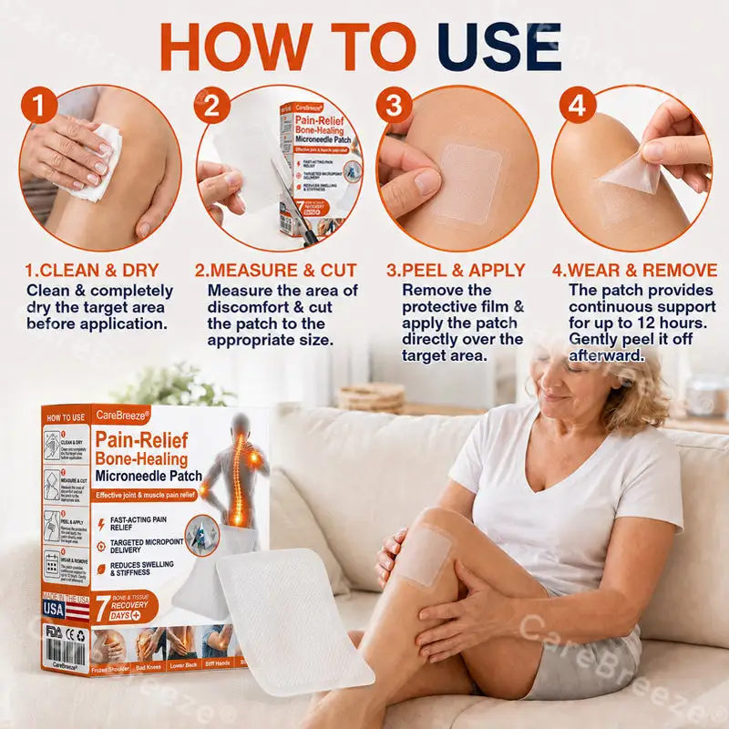 Pain-Relief Bone-Healing Microneedle Patch - Image 11