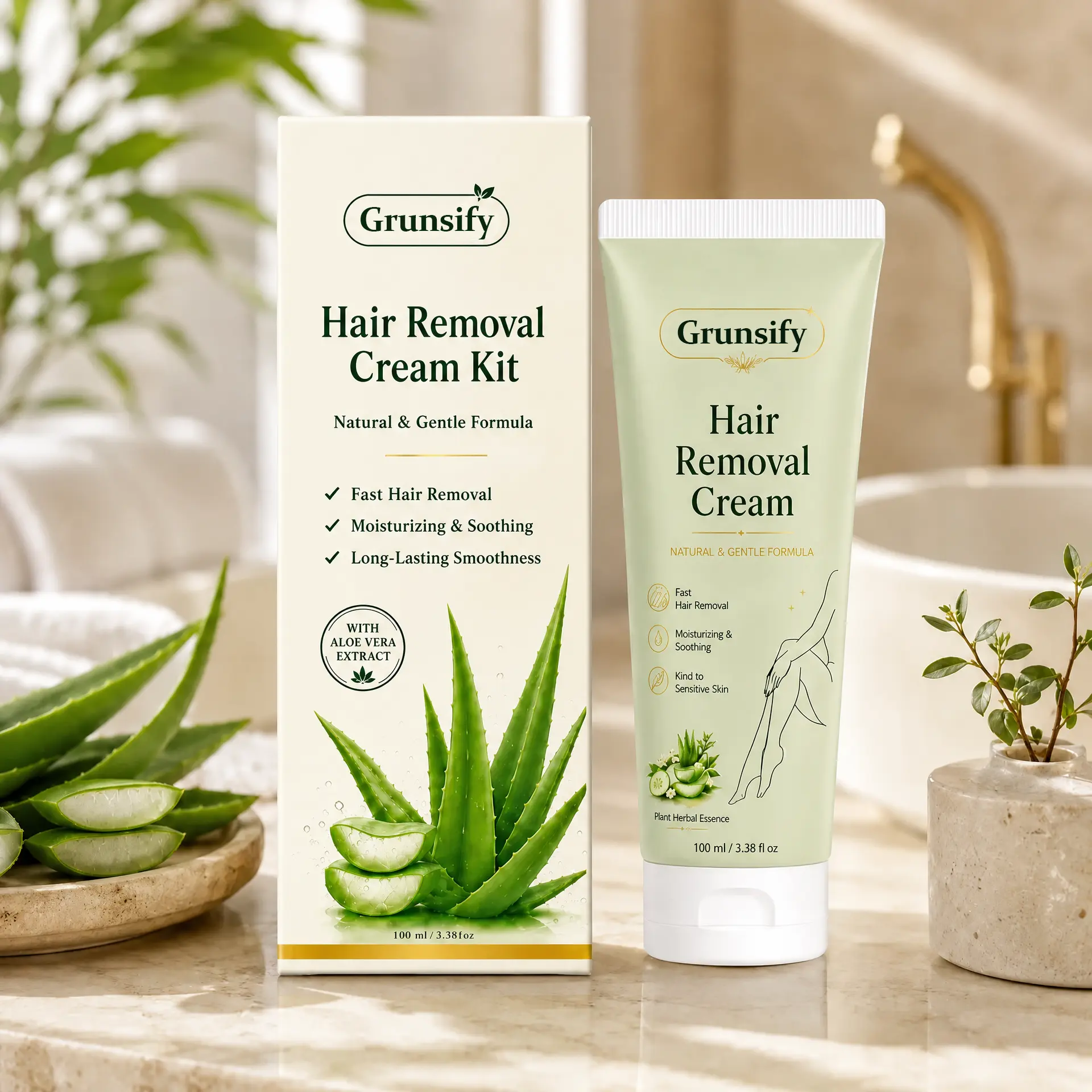 Natural Gentle Hair Removal Cream - Image 2