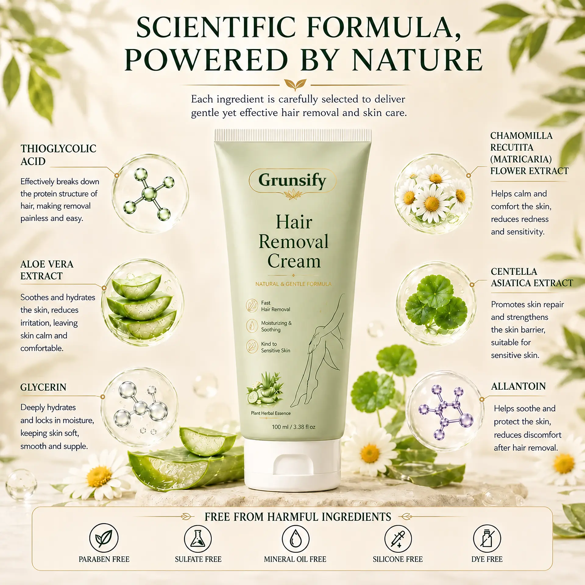 Natural Gentle Hair Removal Cream - Image 4