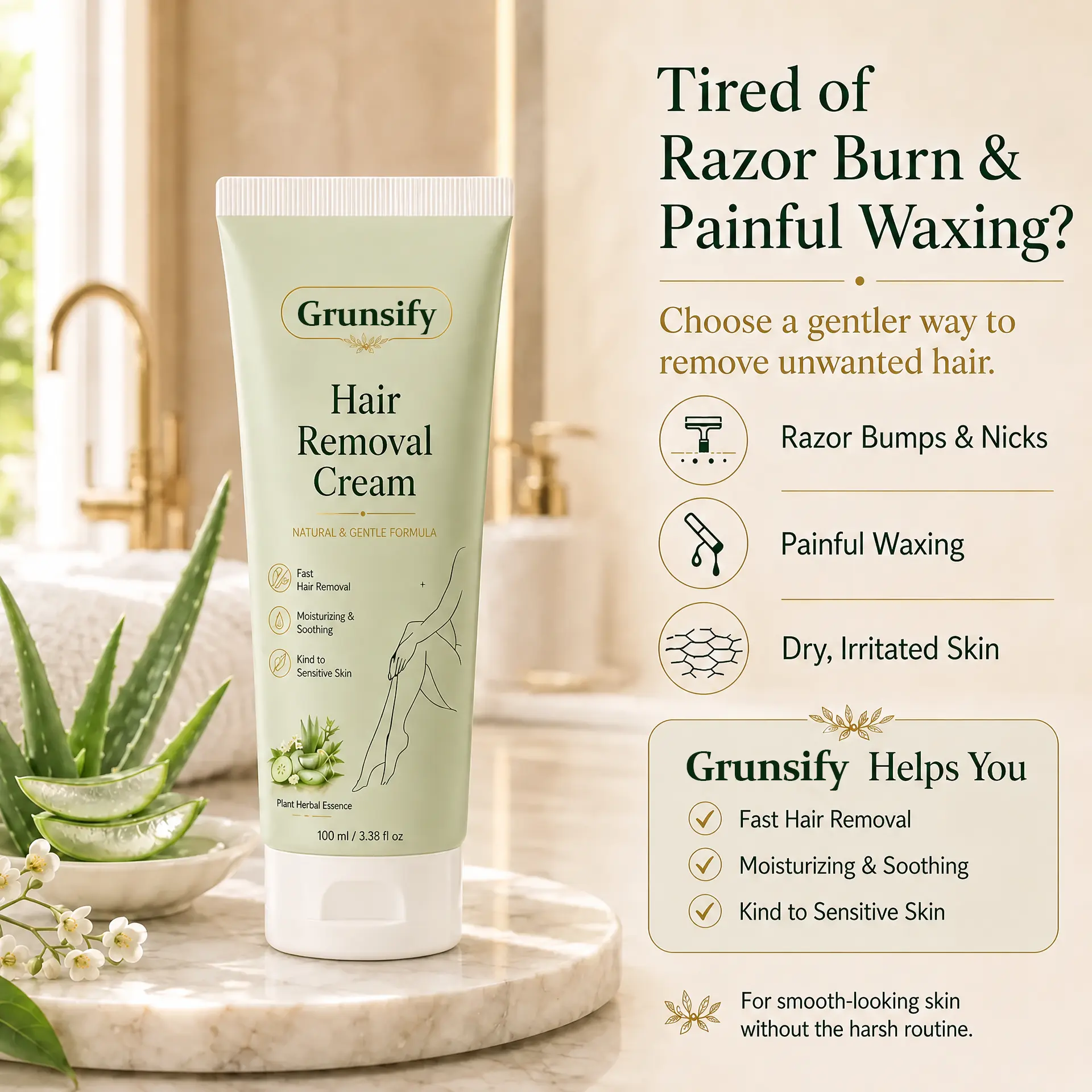 Natural Gentle Hair Removal Cream - Image 7