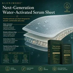 Alternative view of Water-Activated Body Serum Sheet