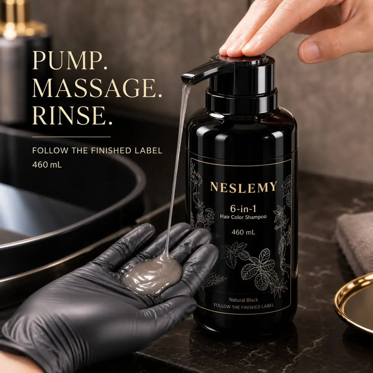 NESLEMY 6-in-1 Hair Color Shampoo - Image 3