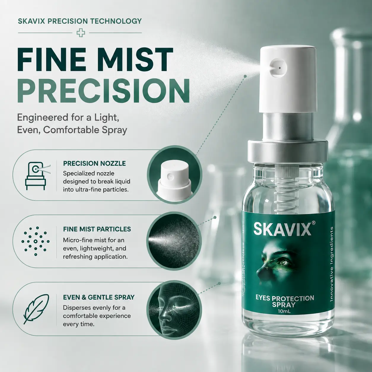 SKAVIX Eye Refresh Mist – Lutein Infused Fine Mist Spray - Image 3