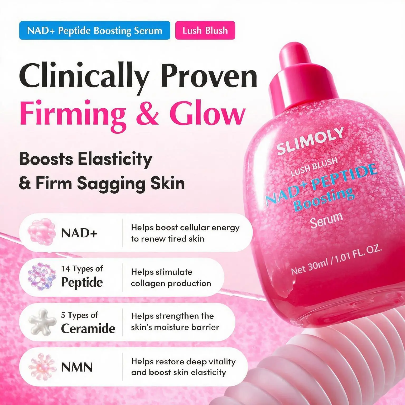 Slimoly NAD+ Peptide Boosting Serum - Image 5