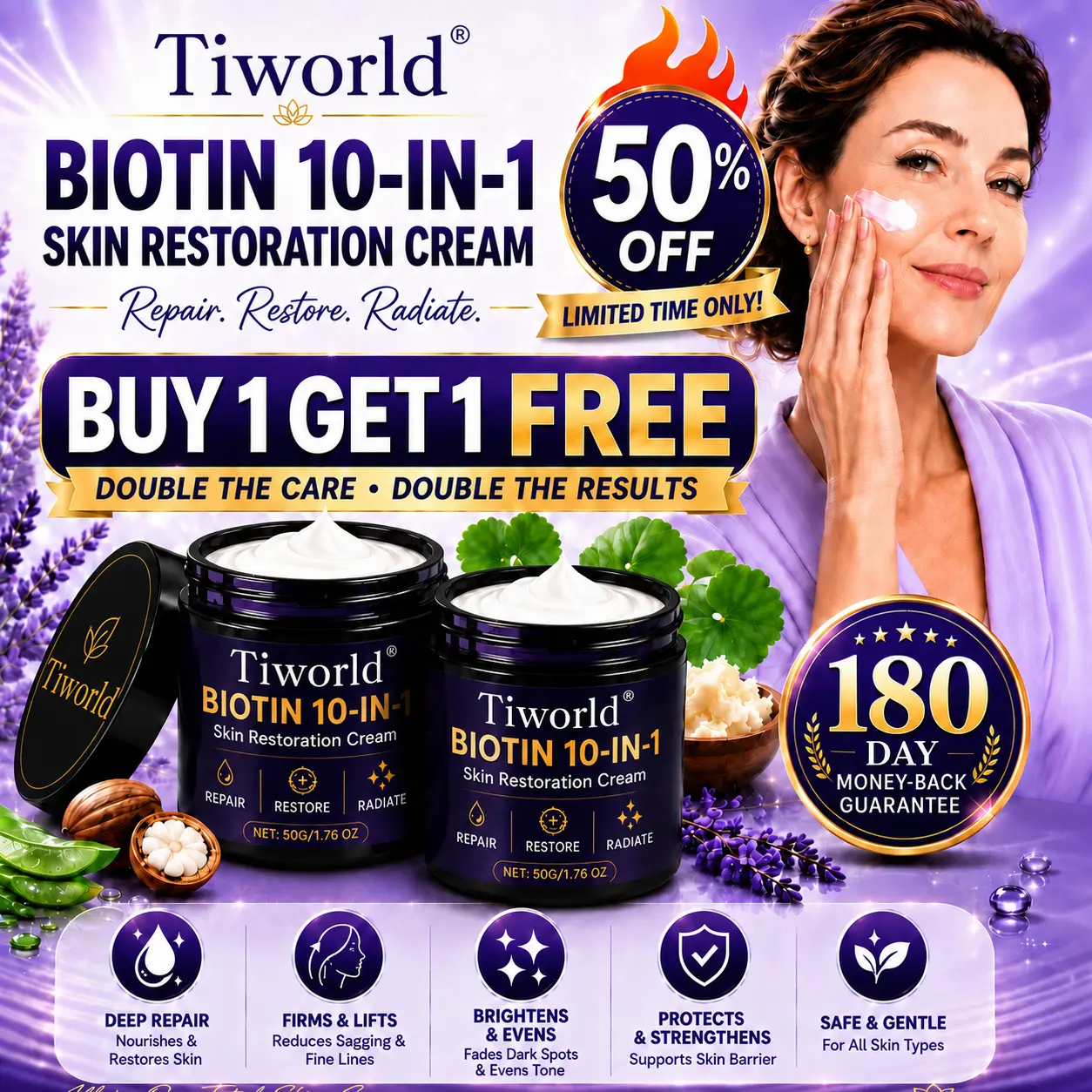 Biotin 10-in-1 Skin Restoration Cream