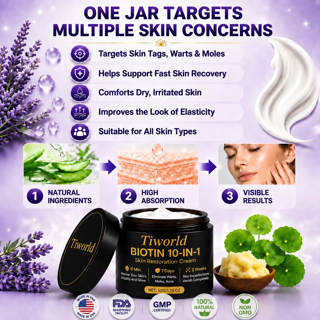 Biotin 10-in-1 Skin Restoration Cream - Image 2