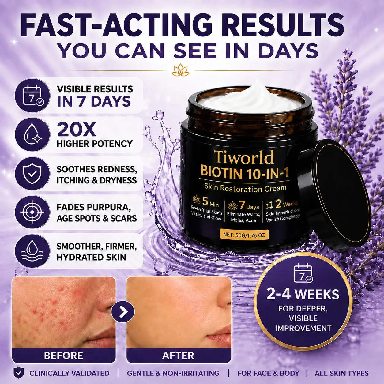 Biotin 10-in-1 Skin Restoration Cream - Image 4