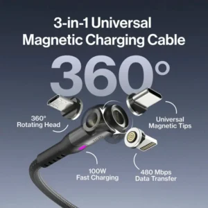 360 Universal Rotating Charging Cable