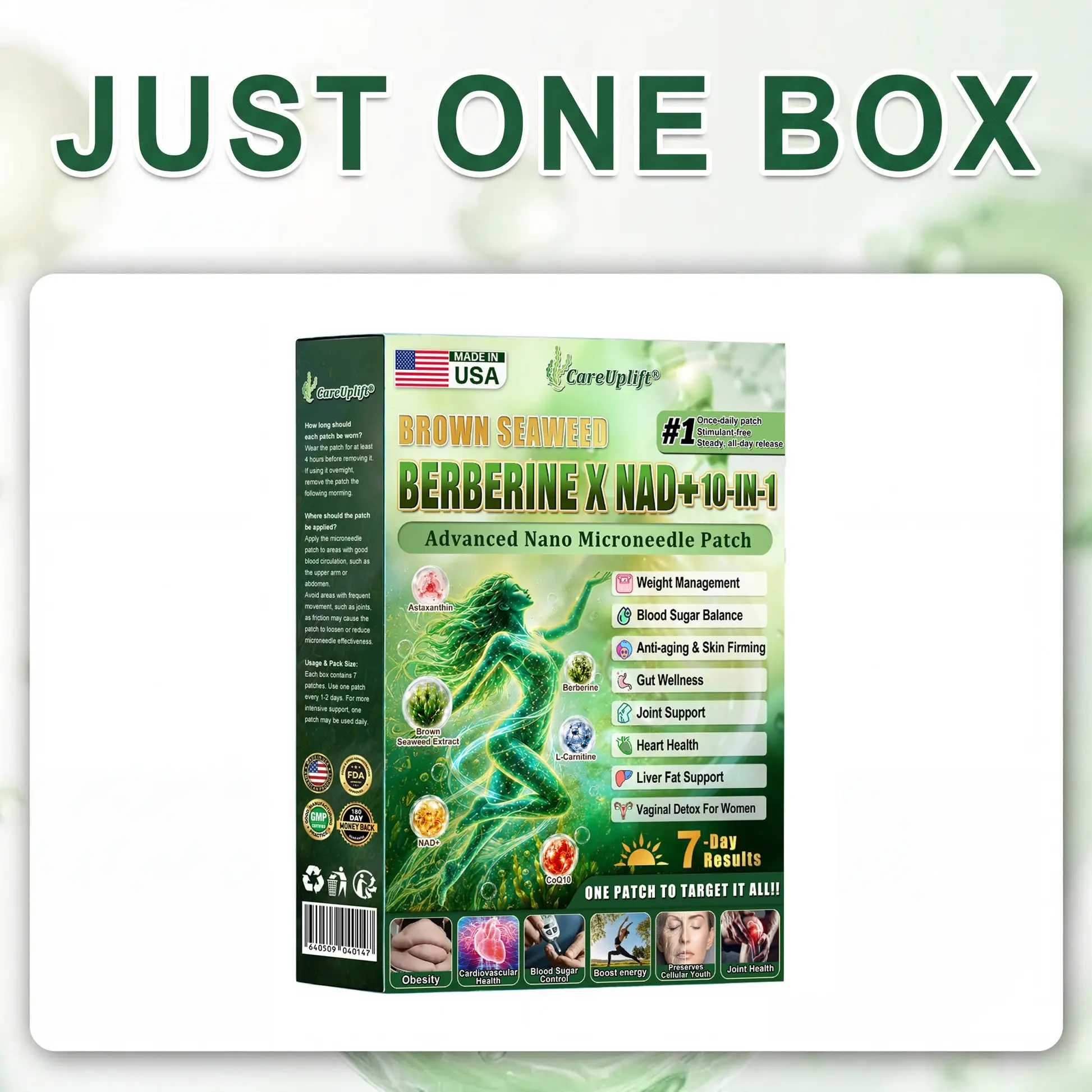 𝐁𝐫𝐨𝐰𝐧 𝐒𝐞𝐚𝐰𝐞𝐞𝐝× 𝐁𝐞𝐫𝐛𝐞𝐫𝐢𝐧𝐞× 𝐍𝐃𝐀+ 𝟏𝟎-𝐢𝐧 Nano Microneedle Nutrition Patch - Image 12