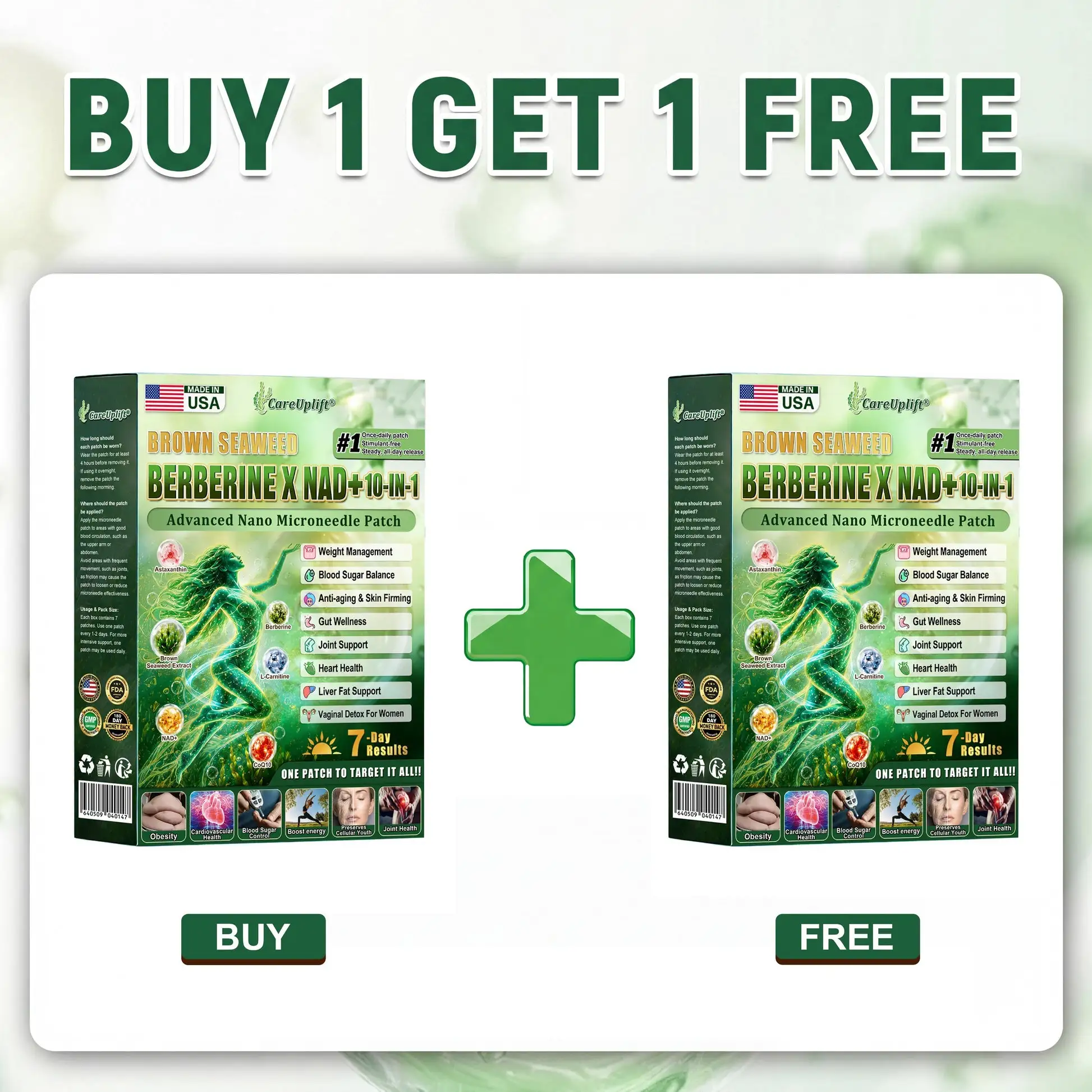𝐁𝐫𝐨𝐰𝐧 𝐒𝐞𝐚𝐰𝐞𝐞𝐝× 𝐁𝐞𝐫𝐛𝐞𝐫𝐢𝐧𝐞× 𝐍𝐃𝐀+ 𝟏𝟎-𝐢𝐧 Nano Microneedle Nutrition Patch - Image 13