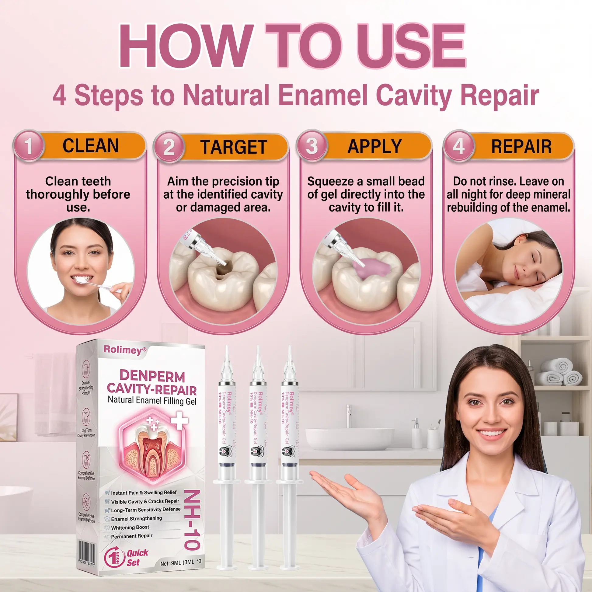 DenPerm Cavity-Repair Natural Enamel Filling Gel - Image 8