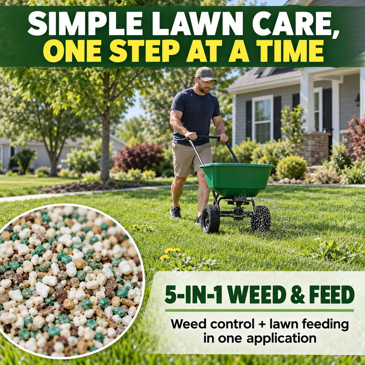 NEW & IMPROVED 5-in-1 Weed & Feed - Image 3