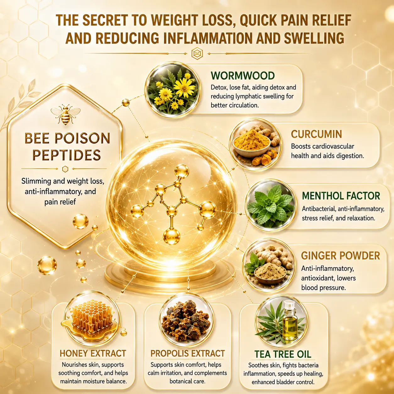 2026 New Bee Venom Ginger & Honey Foot Pads - Image 6