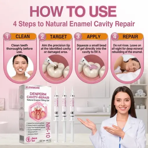 KLENIMORE DenPerm Cavity-Repair Natural Enamel Filling Gel - Image 12