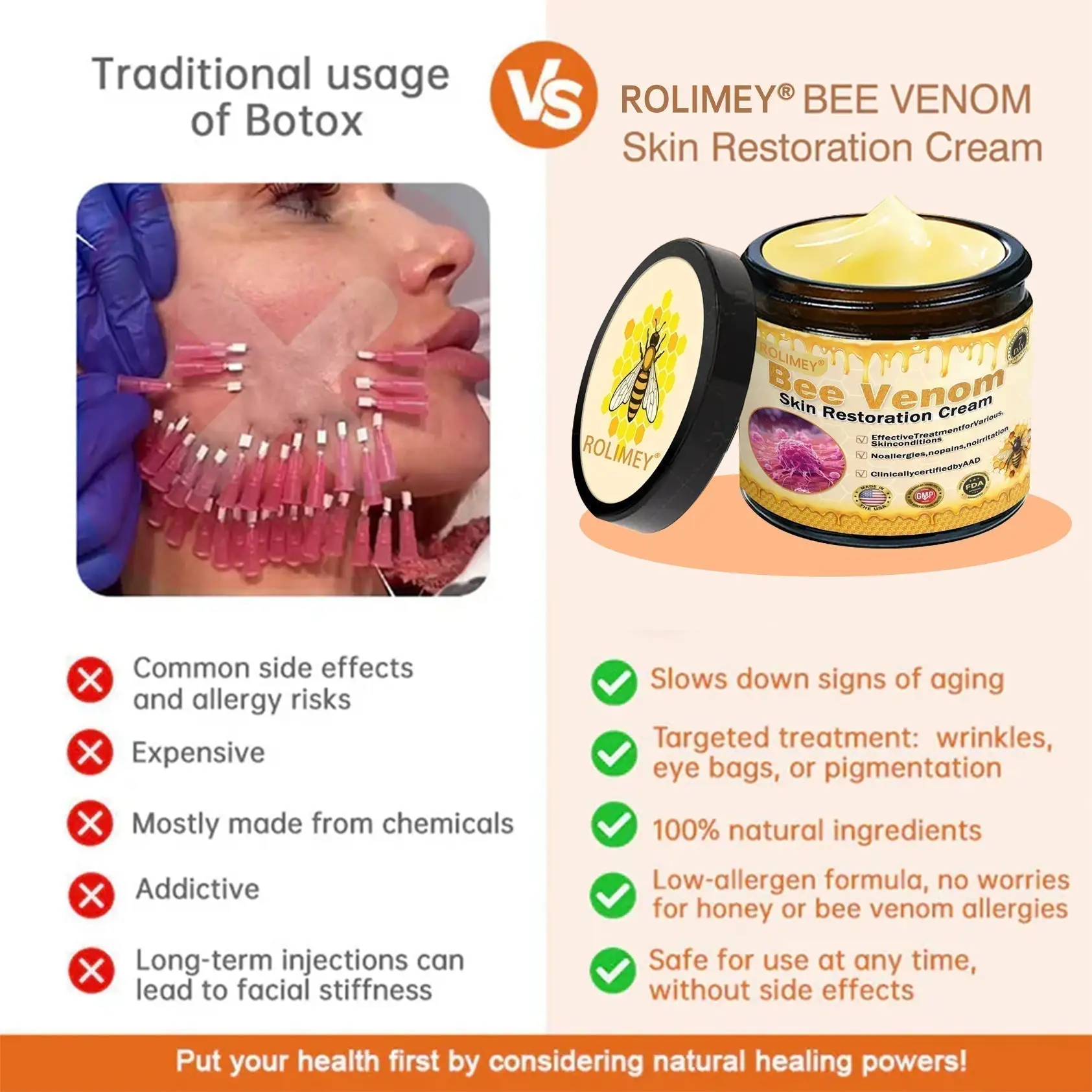Bee venom Pro Comprehensive Cream—Tightening for Skin Types - Image 2
