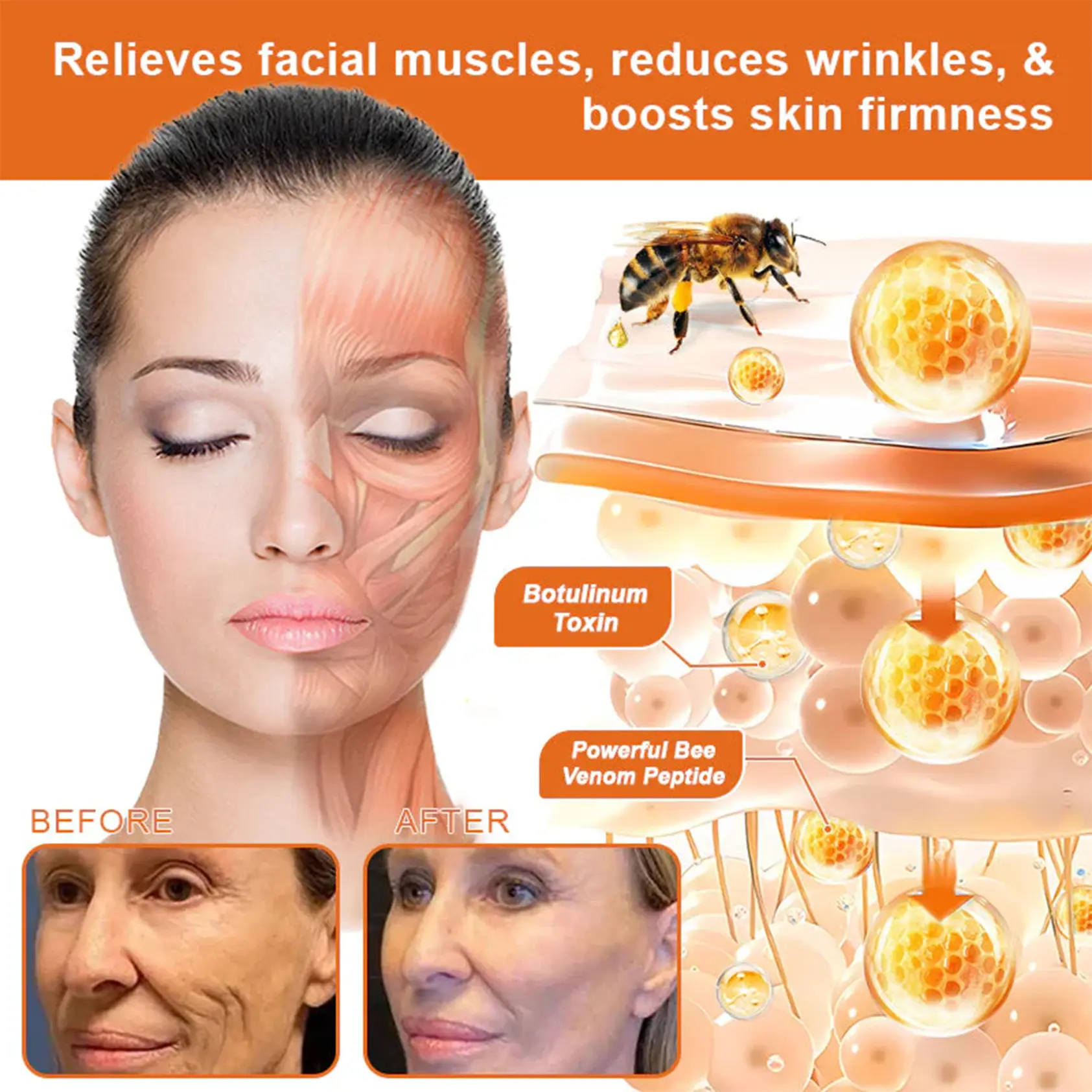 Bee venom Pro Comprehensive Cream—Tightening for Skin Types - Image 7